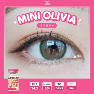 Kitty Kawaii Contact Lens : Mini Olivia Blue / Green / Black - คอนแทคเลนส์คิตตี้ คาวาอิ พัส (VIAL)