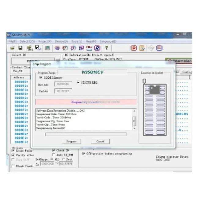 ROM CANON PIXMA IX6770 / IX6870 (25Q16) RESET COUNTER (บันทึกข้อมูลใหม่)