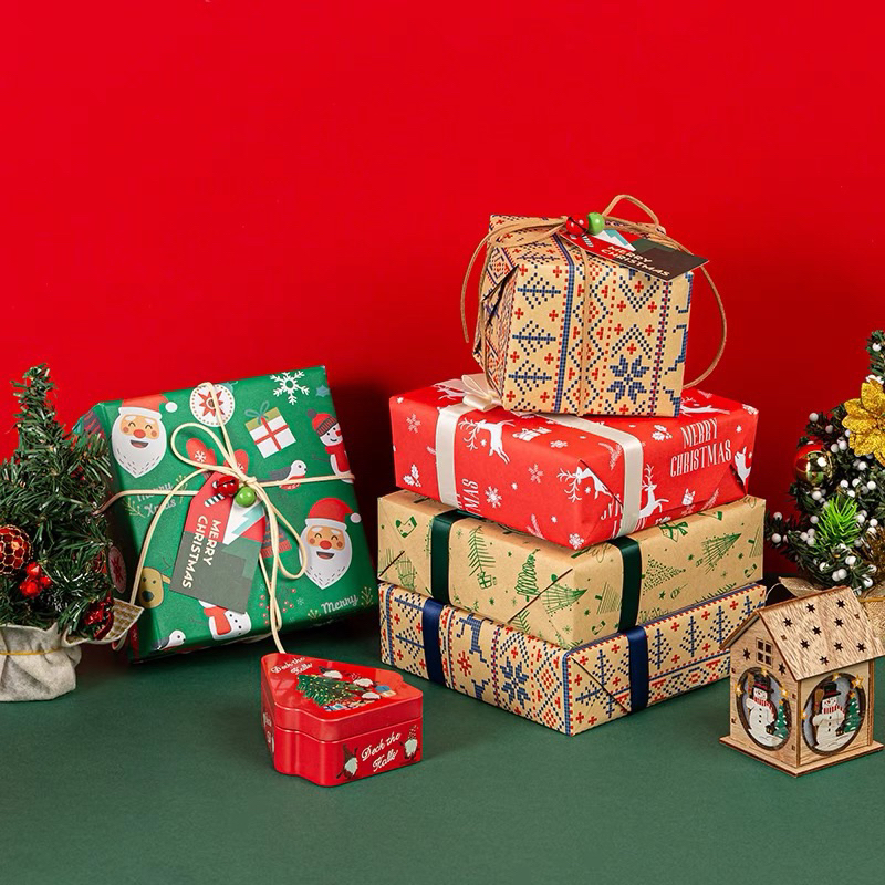 กระดาษห่อของขวัญคริสต์มาส Christmas gift wrapping paper