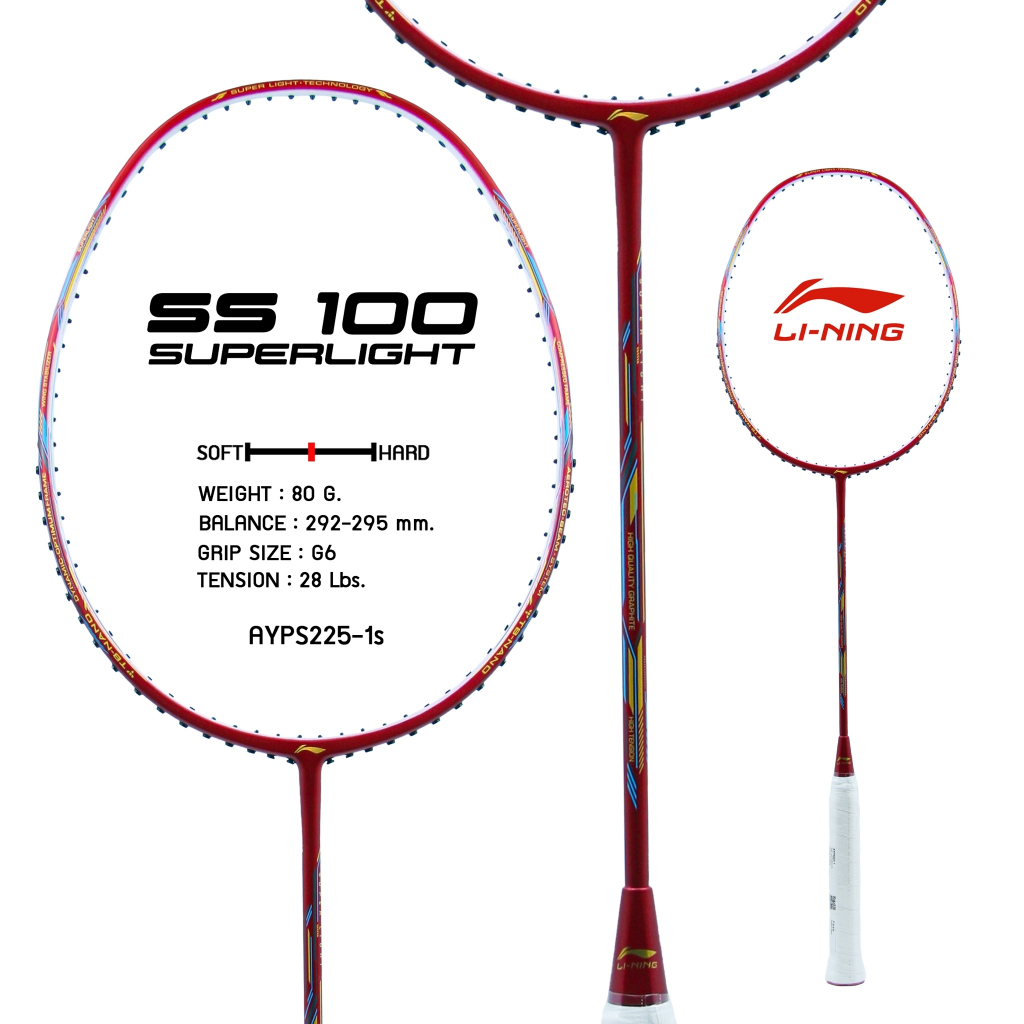Li-Ning ไม้แบดมินตัน Super Series SS 100 ไม้แบดออกใหม่ ของแท้ 100% ประกัน 6 เดือน