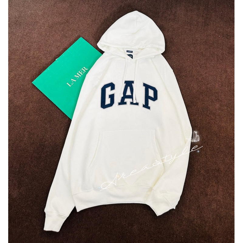 GAP Hoodie Sweatshirt เสื้อแขนยาว ผ้ายืด ทรงใส่หลวมๆ ใส่ได้ทั้งชายและหญิง งานแท้