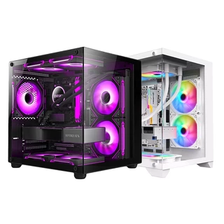 Mingsu sea view room mini case computer case M-ATX black support water cooling fan 240 computer case
