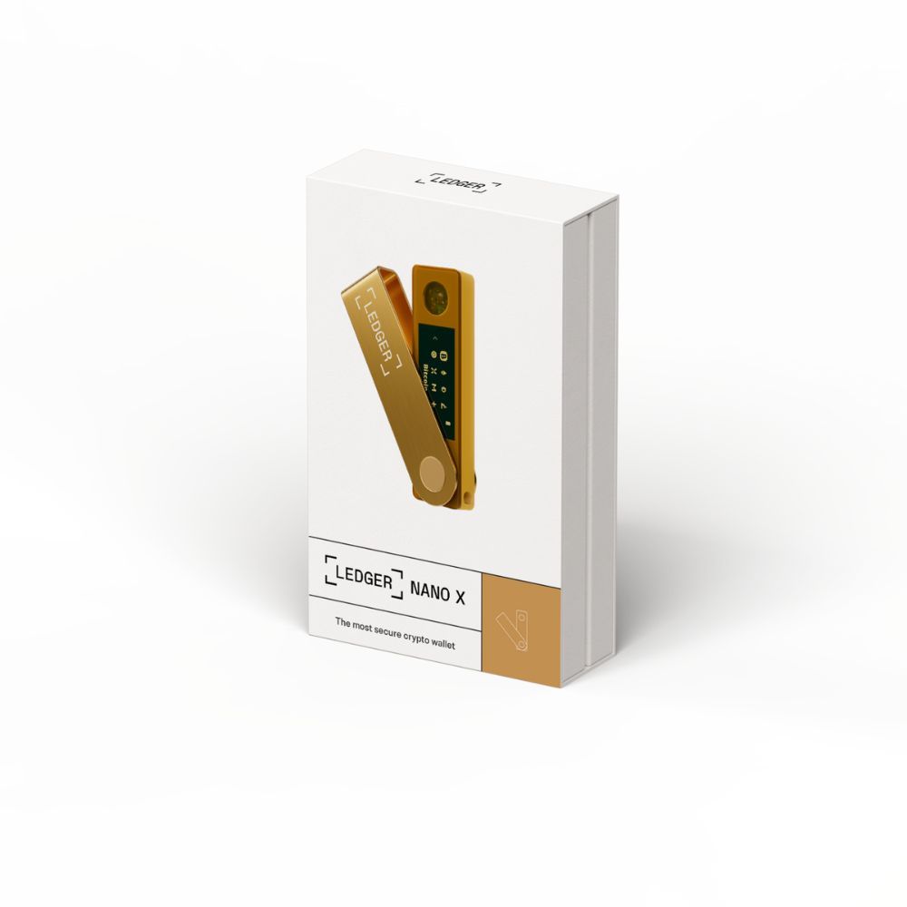 Ledger Nano X Gold สีทอง Hardware Wallet Crypto Bitcoin ตัวแทนจำหน่ายอย่างเป็นทางการในประเทศไทย