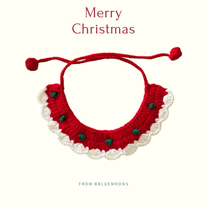 ปลอกคอน้องแมวลายคริสมาสต์ Christmas cat collar