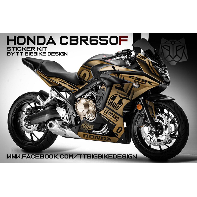 (Mr.AM) ชุดสติ๊กเกอร์ [เกรด Premium] Honda CBR650F (LEOPARD)