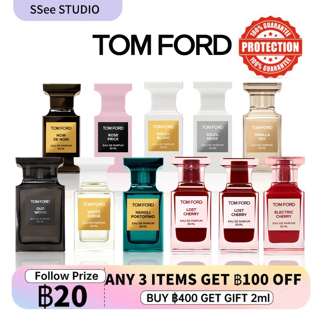 [แท้ % น้ำหอมแบ่ง] Tom Ford Soleil Neige & Lost Cherry & White Suede & Oud Wood & Rose Prick EDP 2ml/5ml/10ml