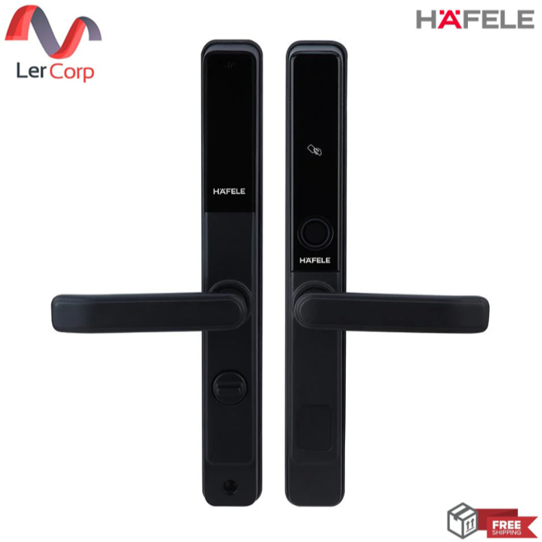 (Hafele) ชุดล็อคประตูระบบดิจิตอล DL6600 ตลับกุญแจสำหรับประตูบานเปิด (499.21.196)