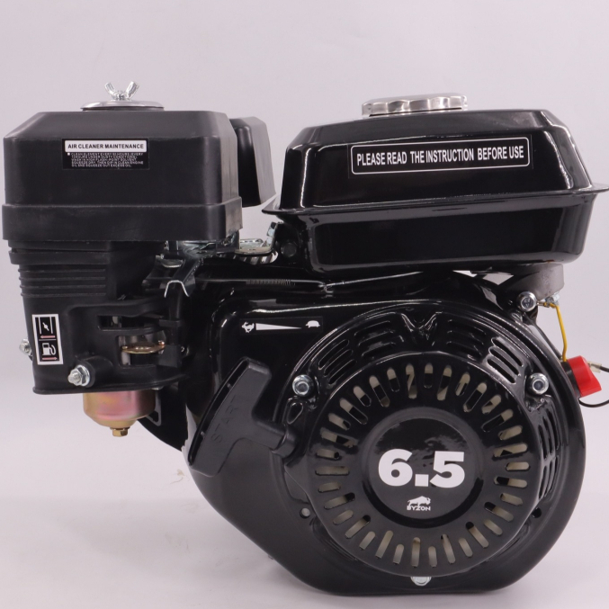 เครื่องยนต์เบนซิน BYZON 6.5 HP สีดำ เครื่องยนต์เบนซิน 4 จังหวะ ประหยัดน้ำมัน รุ่นธรรมดา ส่งตรงจากบริษัท รับประกัน 1 ปี