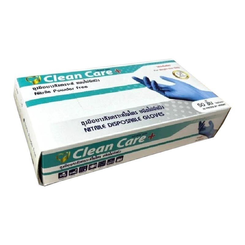 Clean Care+ ถุงมือไนไตร ใช้ในอาหาร บรรจุ 50ชิ้น/กล่อง S-L