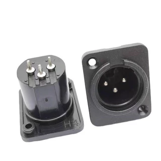 (ปลั็กXLR3ขาติดแท่งผู้-เมีย สินค้ามีตัวเลือก) XLR 3P ตัวเมียสำหรับยึดแท่น 3ขา บัดกรี