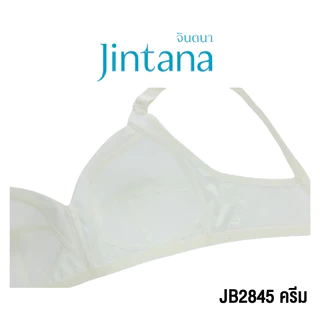 Jintana เสื้อชั้นใน จินตนา รุ่น Basic รหัส JB2845 (ไม่มีโครง) สีขาว เสื้อในเก็บกระชับ ใส่สบาย เสื้อในลูกไม้