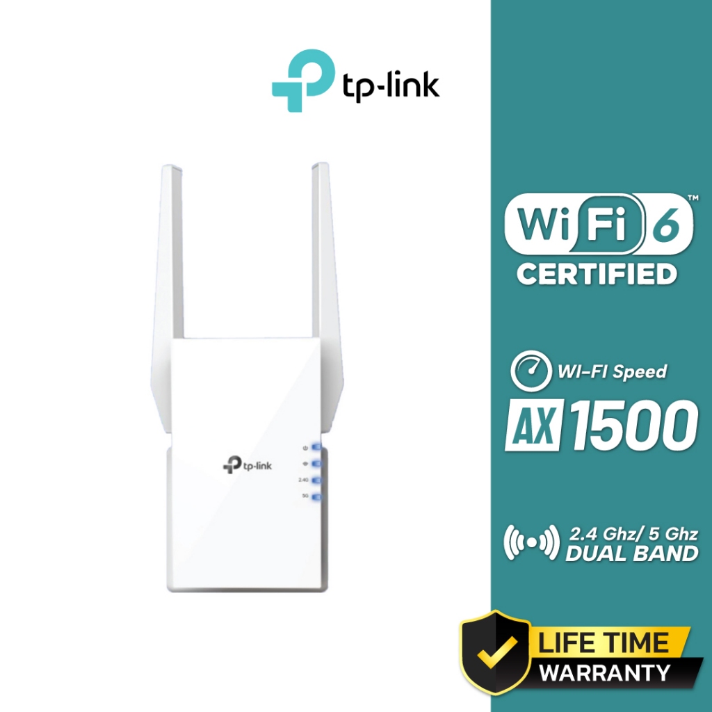 TP-Link AX1500 Wi-Fi Range Extender รุ่น RE505X