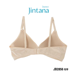 Jintana เสื้อชั้นใน จินตนา รุ่น Basic รหัส JB2856 (ไม่มีโครง) สีเบจ เสื้อในไม่มีโครง เก็บกระชับ ใส่สบาย