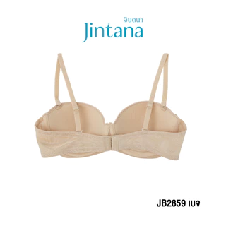 Jintana เสื้อชั้นใน จินตนา รุ่น Basic รหัส JB2859 (มีโครง) สีเบจ ทรงครึ่งคัพ เต้าเรียบ เสื้อในเก็บกระชับ ระบายอากาศ