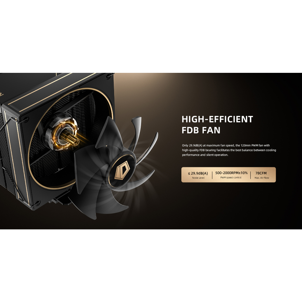 CPU AIR COOLER (พัดลมซีพียู) ID COOLING -FROZN A410 GDL 6 ท่อความร้อนประสิทธิภาพแรง Twin Tower CPU