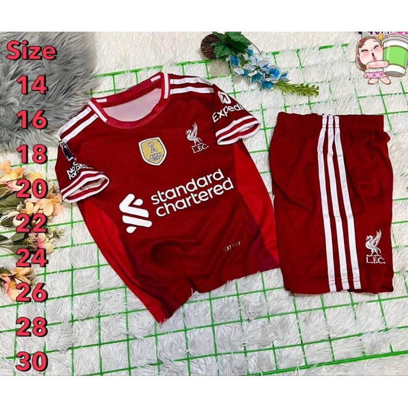 ชุดกีฬาเด็ก(เสื้อ+กางเกง) 2-12 ปี ผ้าใส่สบาย ระบายความร้อนได้ดี
