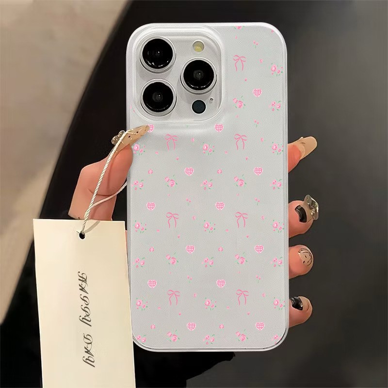 เคสโทรศัพท์มือถืออะคริลิคใส For iPhone 15 14 11 13 12ProMax X XS 7 8Plussรักโรสษส่งจากไทยสินค้า