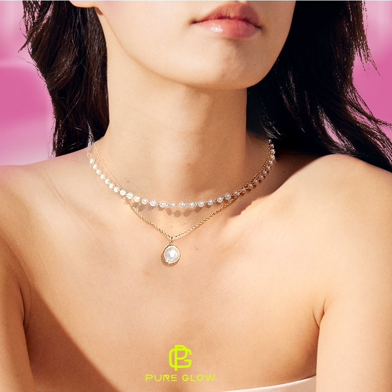 PureGlow สร้อยคอมุกแท้ เก็บเงินปลายทาง เสริมดวงชะตา เครื่องรางของแท้ สร้อยคอเงินแท้92.5% ไม่แพ้ ไม่ลอก ไม่ดำ