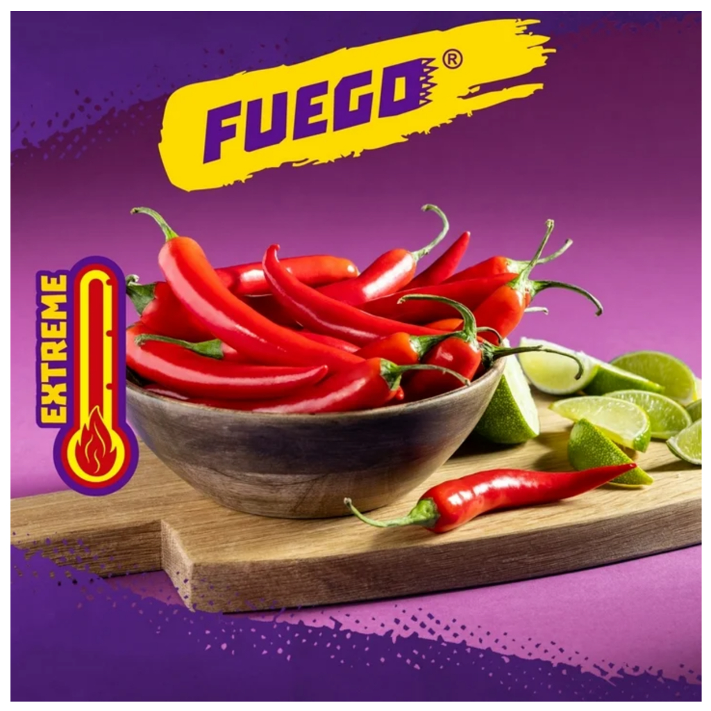 Takis Fuego Hot Chilli Pepper & Lime Chips / 92.3g / ทาคิส ขนมข้าวโพดทอดกรอบ รสเผ็ด เปรี้ยว จาก USA - รูปที่ 2