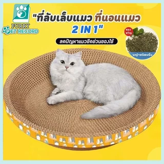 ที่ลับเล็บแมว รูปอ่าง ที่ฝนเล็บแมว ของเล่นแมว เป็นที่นอนแมวไปในตัว