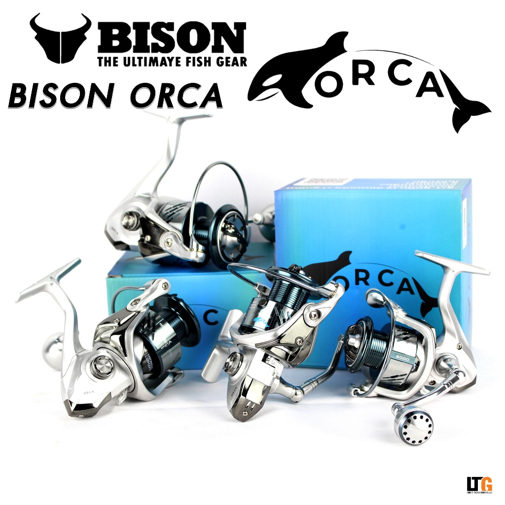รอกสปิน BISON รุ่น ORCA #กันน้ำเค็ม #น็อปทรงกลม