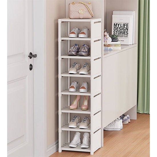 Yifeng Fur ชั้นวางรองเท้า ชั้นวางของโครงเหล็ก+พลาสติก ชั้นวางDIY รุ่น B-083