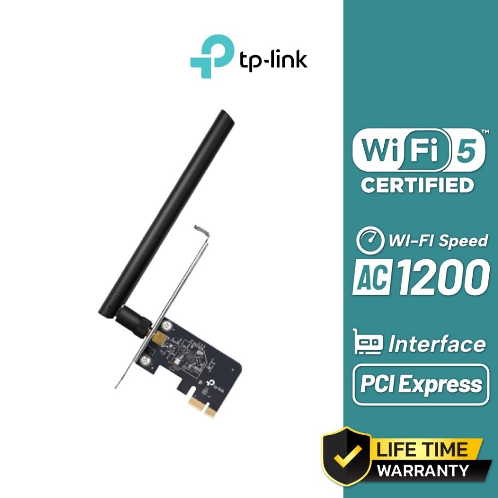 TP-Link AC1200 Dual Band Wireless PCI Express Adapter รุ่น Archer T2E