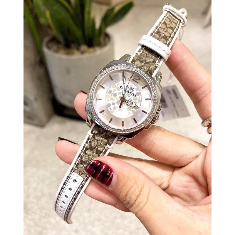 100%COACH รุ่น14503150 14503148 34mm นาฬิกาข้อมือผู้หญิง นาฬิกา สายหนัง นาฬิกาข้อมือผู้หญิงของแท้ นาฬิกาแบรนด์เนม