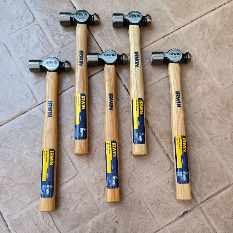 ค้อนหัวกลมแบรนด์ IRWIN ด้ามไม้น้ำหนัก 8 ออนซ์