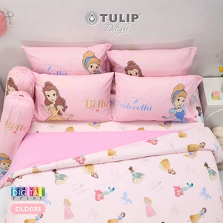 TULIP Delight เจ้าหญิง Princess พิมพ์ดิจิตอล DLD033 ลิขสิทธิ์แท้ดิสนีย์ Disney ชุดผ้าปูที่นอน ผ้าห่มนวม