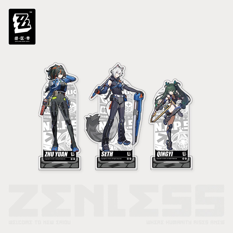 [ พร้อมส่ง / Official ] Zenless Zone Zero Standee - N.E.P.S. ZZZ สแตนดี้ ฝ่าย Zhu Yaun Seth
