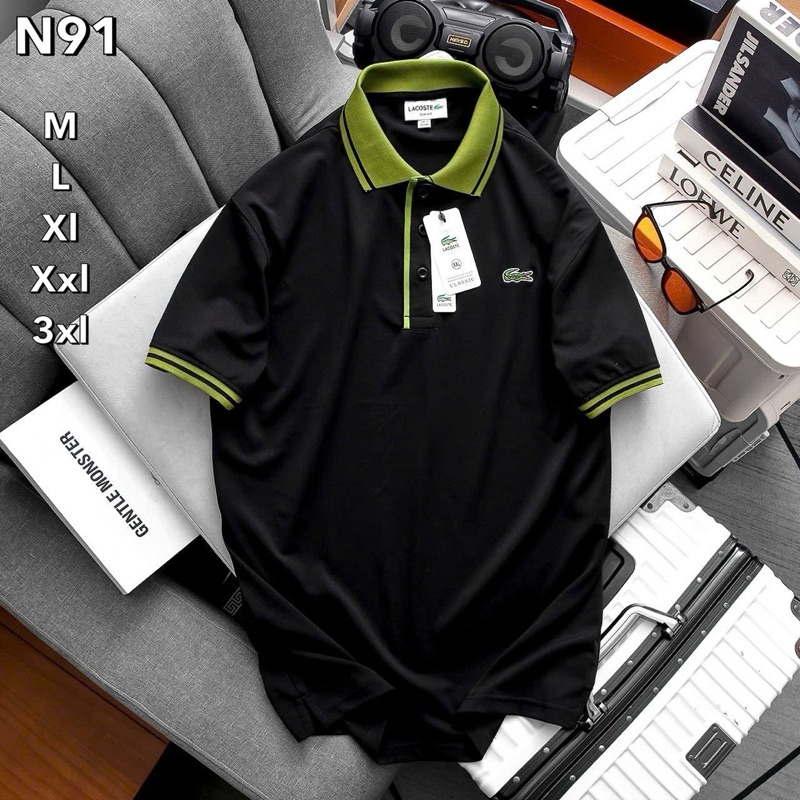 เสื้อโปโลผู้ชายคอปกแขนสั้น/N91