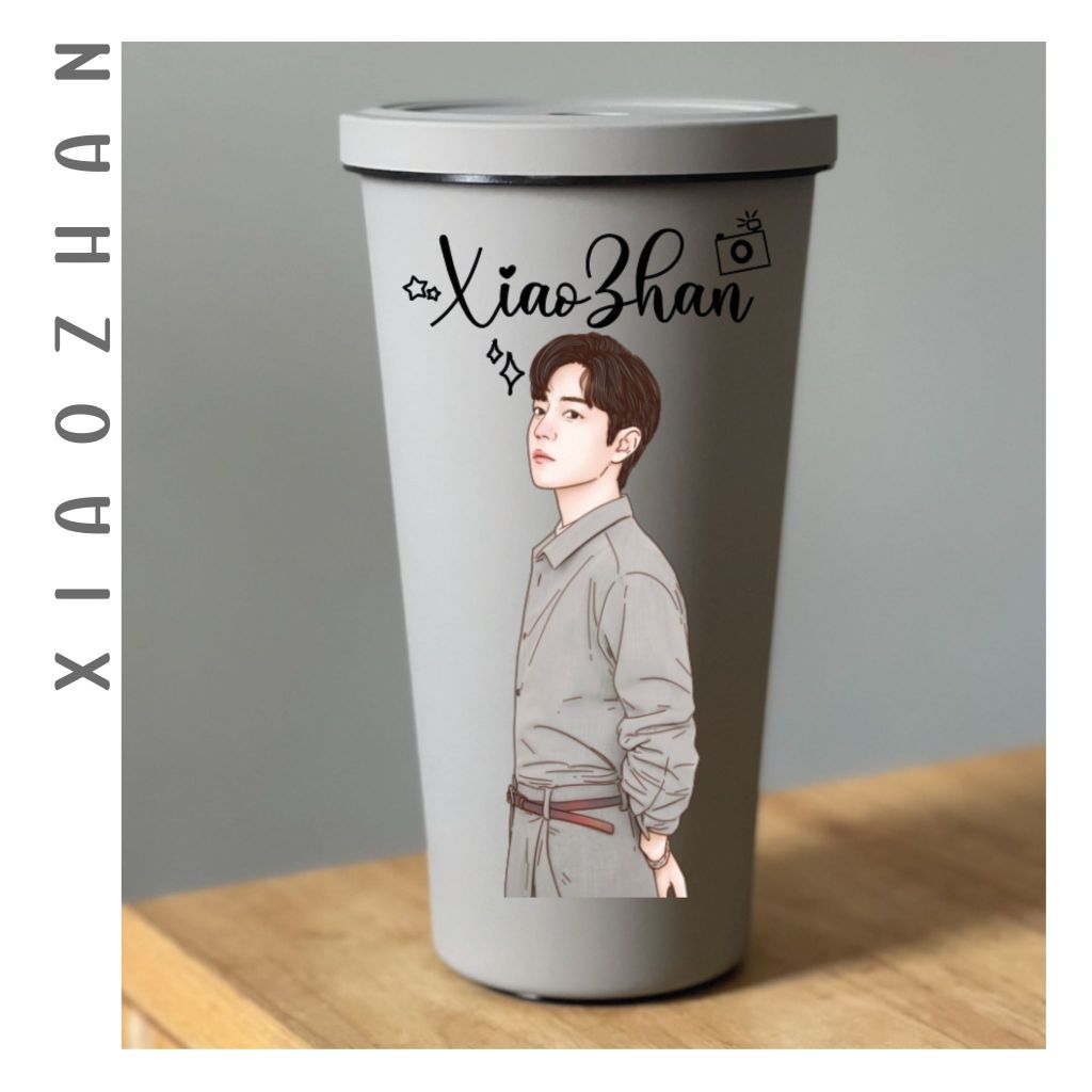 XD1. แก้วลายรูปวาด Xiao Zhan : Xiaozhan : เซียวจ้าน : นักแสดงจีน : ดาราจีน : ซีรี่ย์จีน : ซีรี่ย์