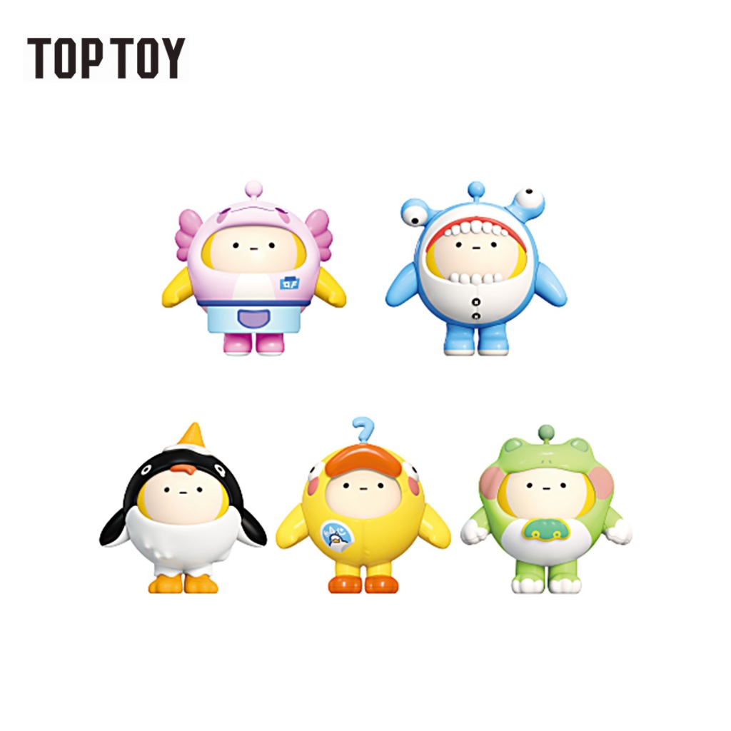 【6 Blind Boxes】TOPTOY x Eggy Party: Building Block Costume Eggy Collection - First Shot ของเล่น