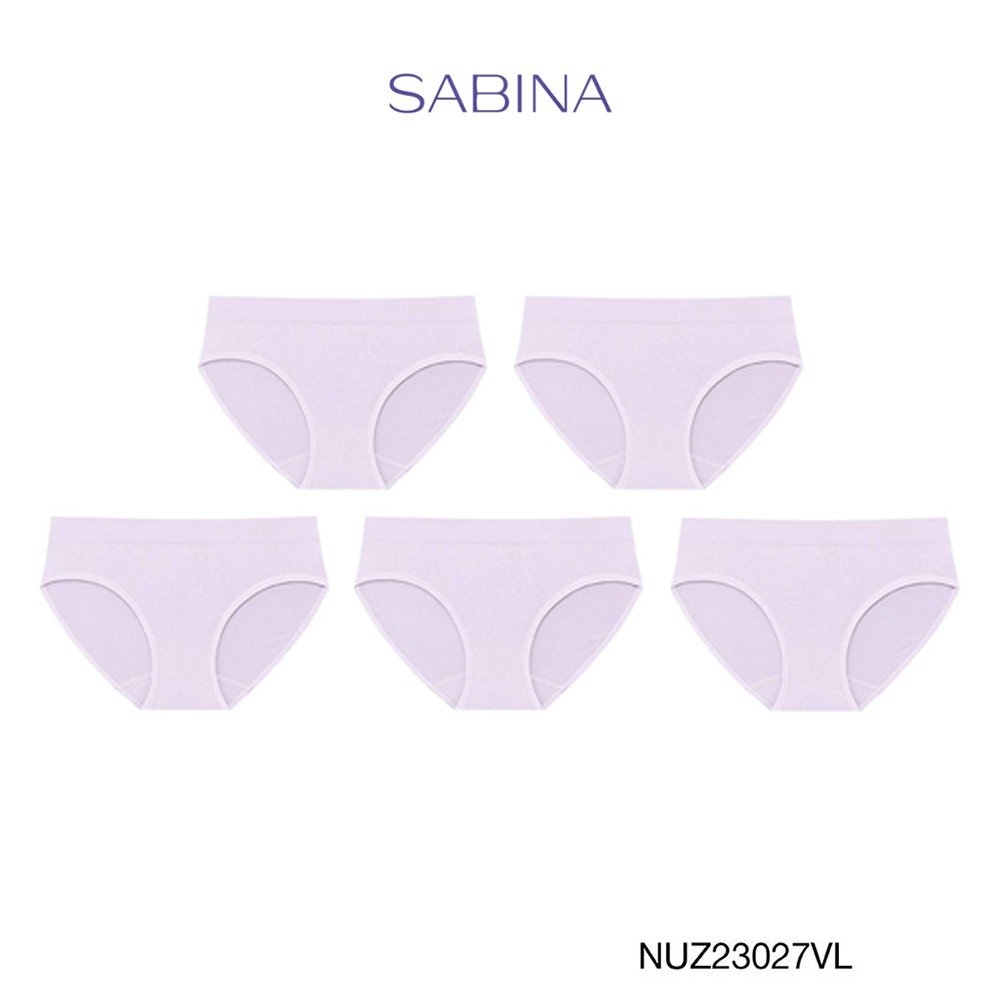 Sabina กางเกงชั้นในทรงบิกินี่ (Set 5 ชิ้น) Seamless Fit Seamless Series รหัส NUZ23027VL - สีม่วงอ่อน