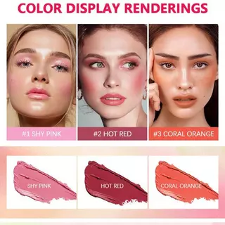 บลัชออนไฮไลท์ สีนุ้ด มีสีหลายรุ่นให้เลือก เช่น สีชมพู สีส้ม และสีแดง เนื้อครีมนุ่มนุ่ม สภาพเครื่องสำอางคงทน ลิปสติกอายสต