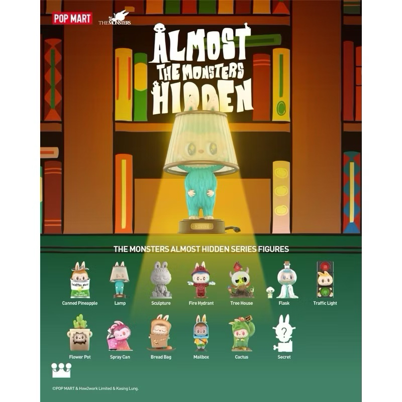 (พร้อมส่ง) (จากไทย) POPMART : LABUBU ALMOST HIDDEN THE MONSTER