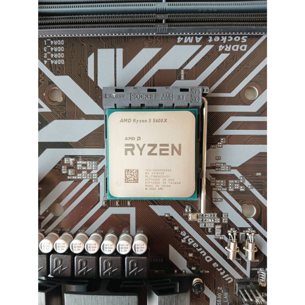 CPU + M/B Ryzen 5 5600X 3.70GHz + Gigabyte B450M DS3H V2 (AM4) ประกัน J.I.B 15/1/2026