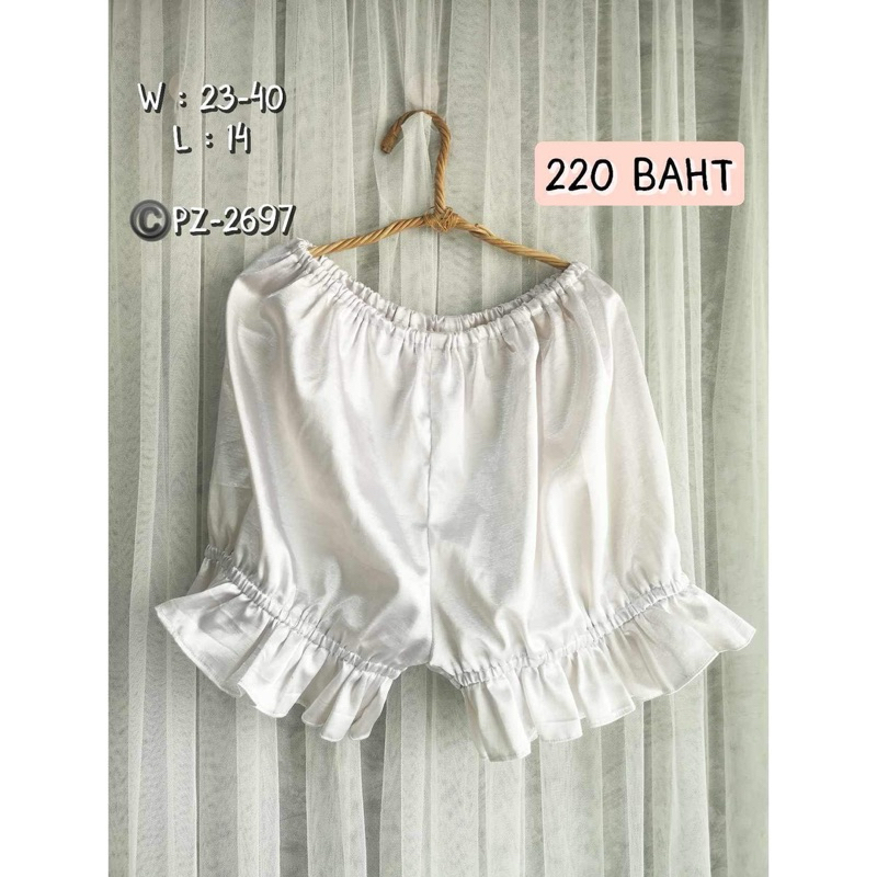 PZ-2697 กางเกงโลลิต้าสีขาว