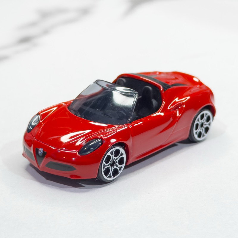 รถเหล็กโมเดล มาจอเร็ตต์ Majorette Alfa Romeo 4C Spider สีแดง ล้อขาว