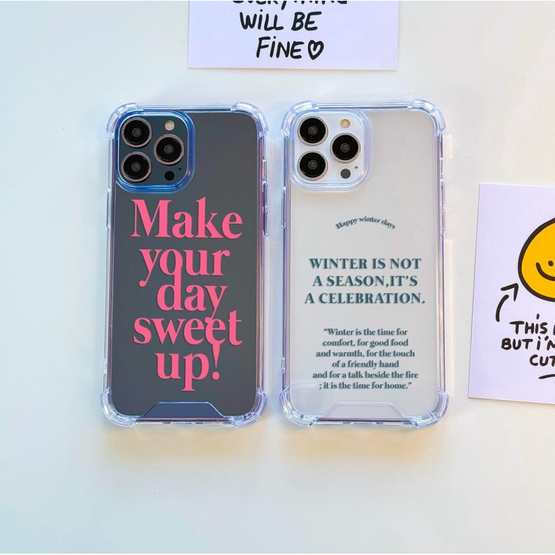 เคสสำหรับไอโฟน พร้อมส่ง ลายข้อความสวยงาม
