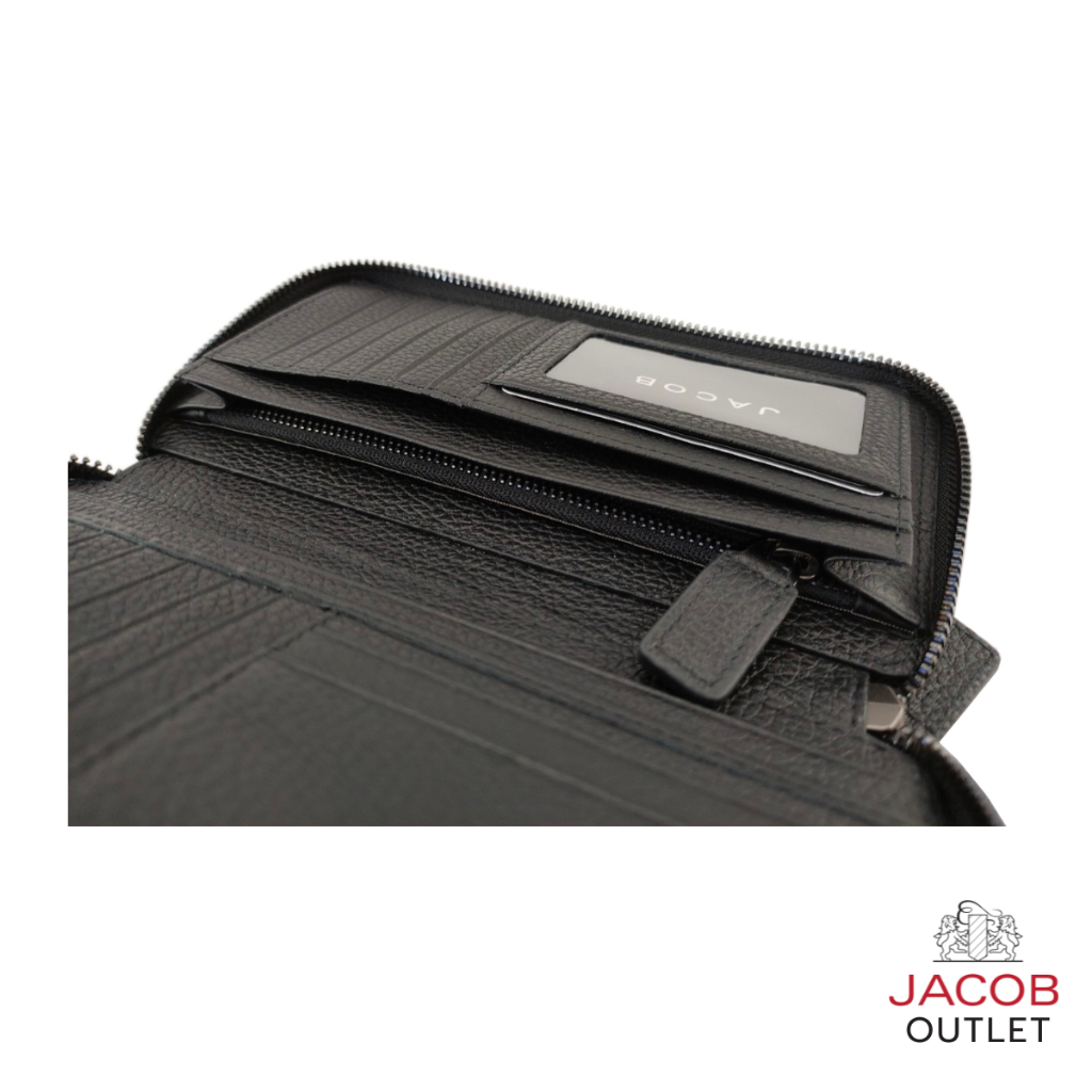 JACOB กระเป๋าสตางค์ชายทรงยาว พร้อมช่องใส่รูปภาพ - รุ่น SMITH 22472