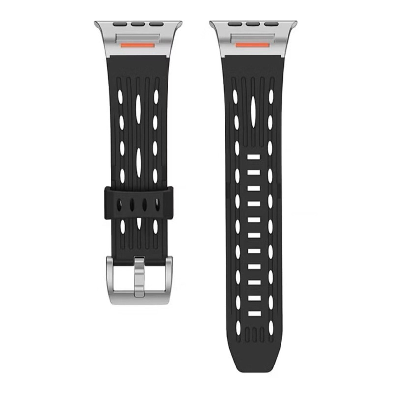 ZMZ-สายนาฬิกา Smartwatch สายยางซิลิโคนแบบเข็มขัดสไตล์โรบอท สายยางแฟชั่น Robot ขนาด 42/44/45/46/49mm เหมาะสำหรับคุณผู้ชาย