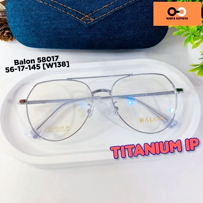 กรอบแว่นตา ชาย หญิง เบา BALON TITANIUM 58017 นักบิน พร้อมเลนส์ ตัดแว่น สายตาสั้น ยาว แว่นกรองแสงสีฟ้า บลูออโต้ ตัดสายตา