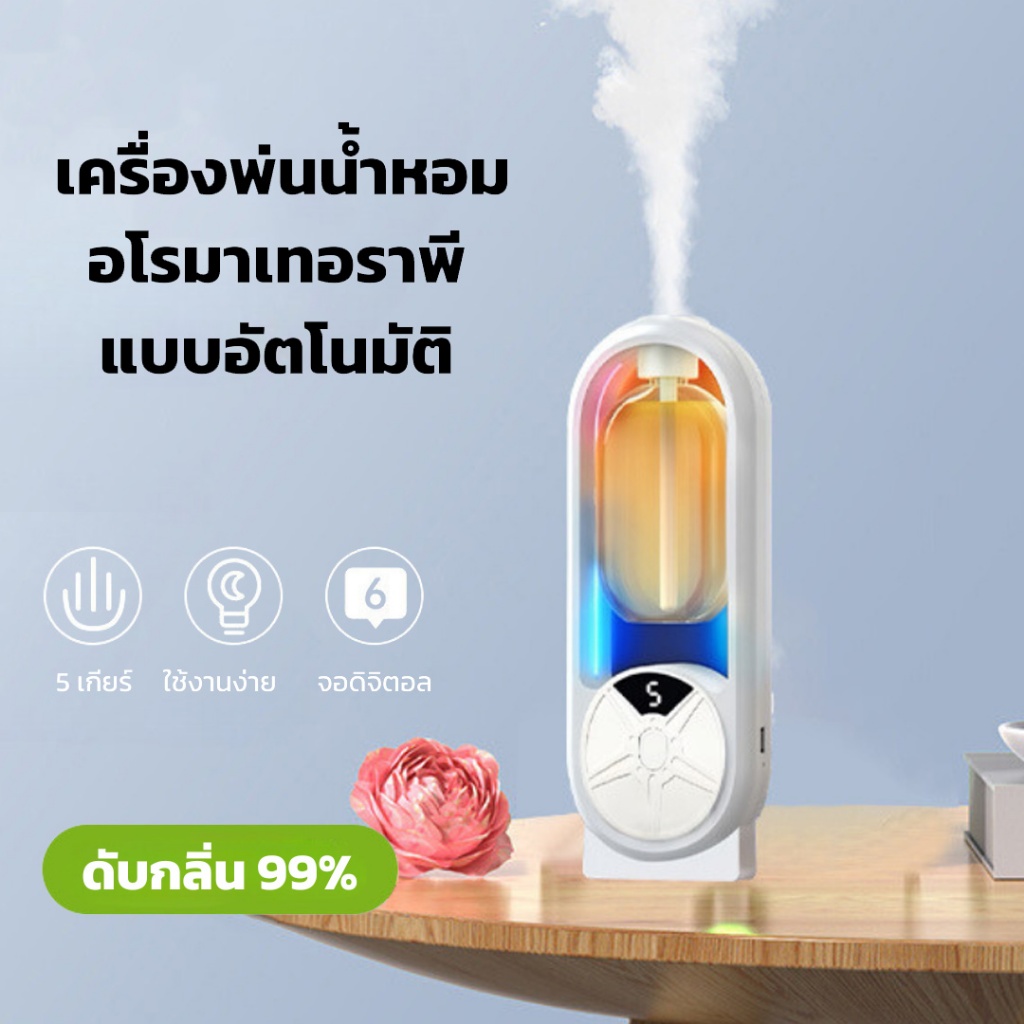 เครื่องฟอกอากาศอโรมา กระจายกลิ่นอโรมา สเปรย์น้ําหอมปรับอากาศอัตโนมัติ สําหรับบ้าน ห้องนั่งเล่น