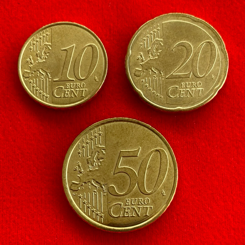 🇭🇷  ชุดเหรียญยูโรเซนต์ โครเอเชีย​​ Croatia 10-20-50 euro cent ปี 2023