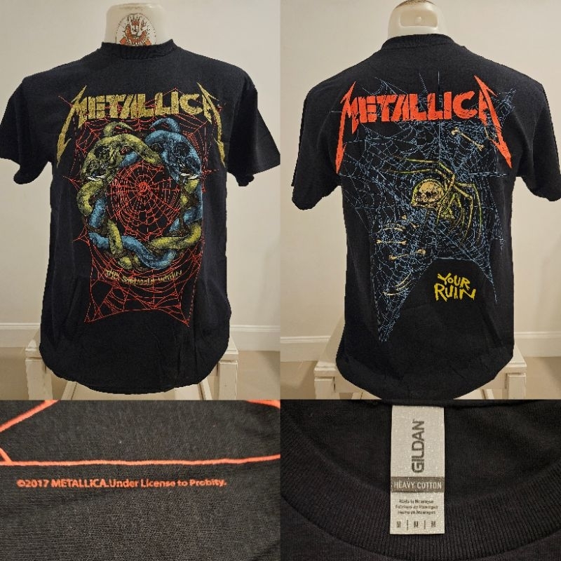 เสื้อวง METALLlCA งานลิขสิทธิ์แท้ 100% สินค้ามือ1 ป้ายGILDAN UK
