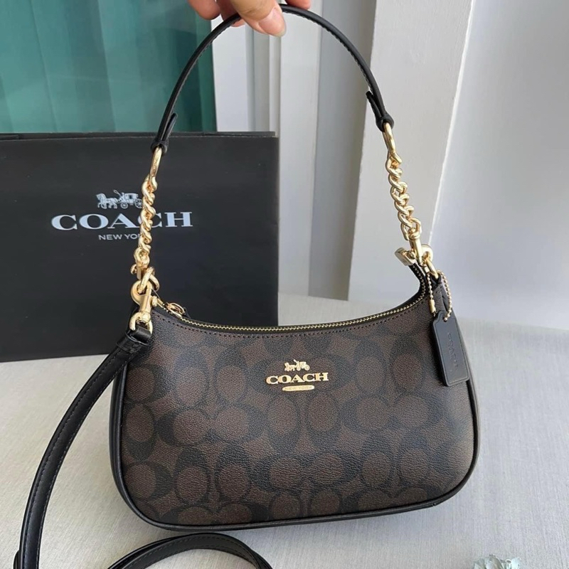 กระเป๋า COACH CA548 Teri Shoulder Bag In Signature Canvas
