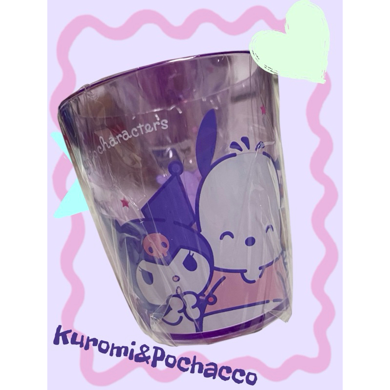 คอลใหม่มาแล้วจร้า Characterแบบคู่ แก้วพลาสติก Sanrio ลายน่ารักๆ ของแท้จากญี่ปุ่น
