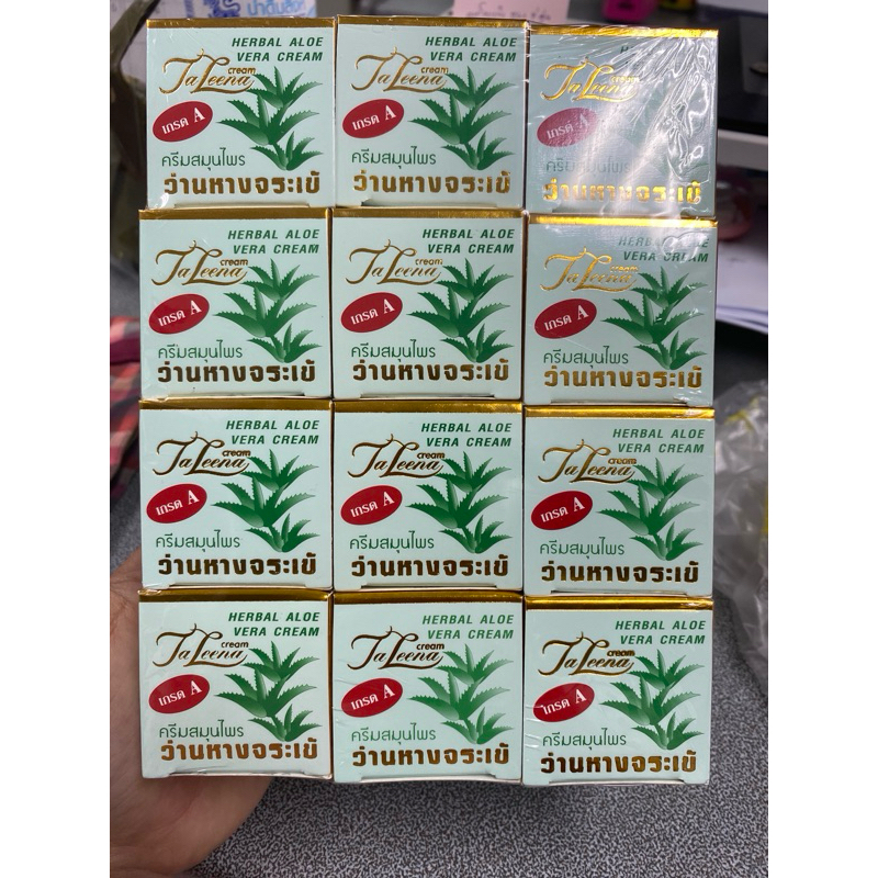 Ta Leena Cream เกรดA ครีมว่านหางจระเข้ 12 กล่อง